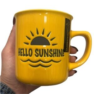 $5 each additional mug - Beveled Sunshine Yellow Mug